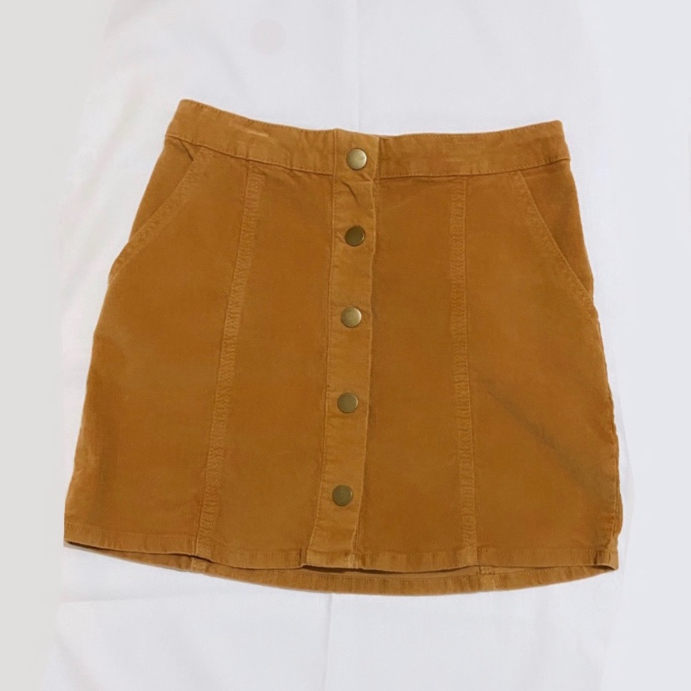 Altar’d State Corduroy button-front skirt